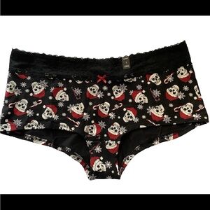 NEW (2) Torrid Curve Santa Skull Skeleton Candy Cane Boy Short Panties 3X